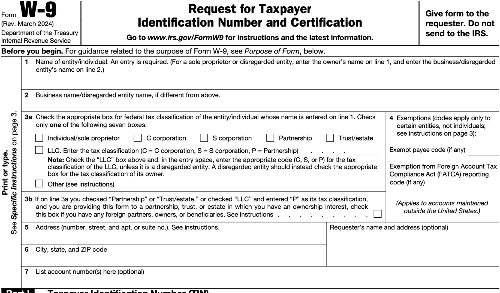 Form W-9